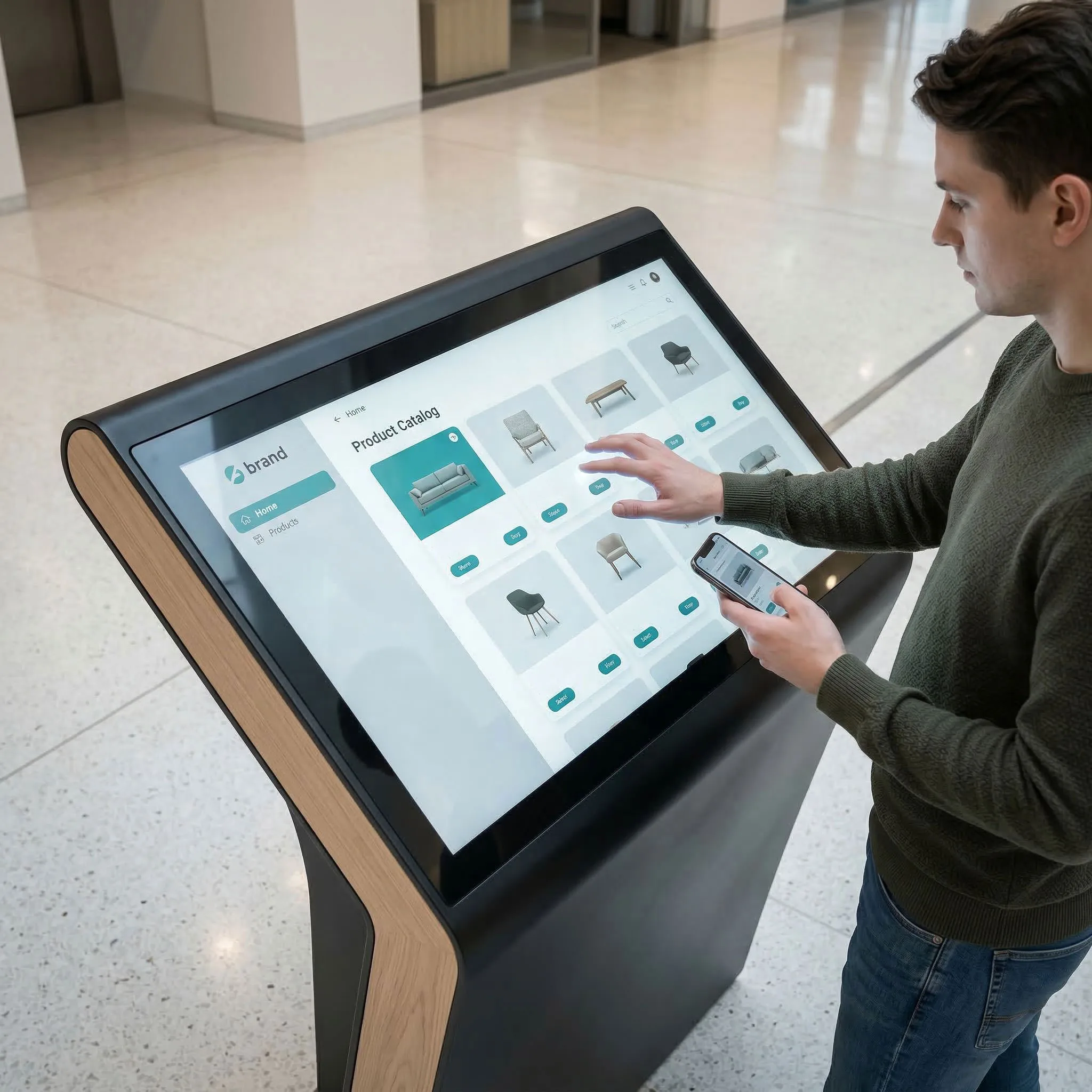 Kiosk and POS Displays and Touch Screens application