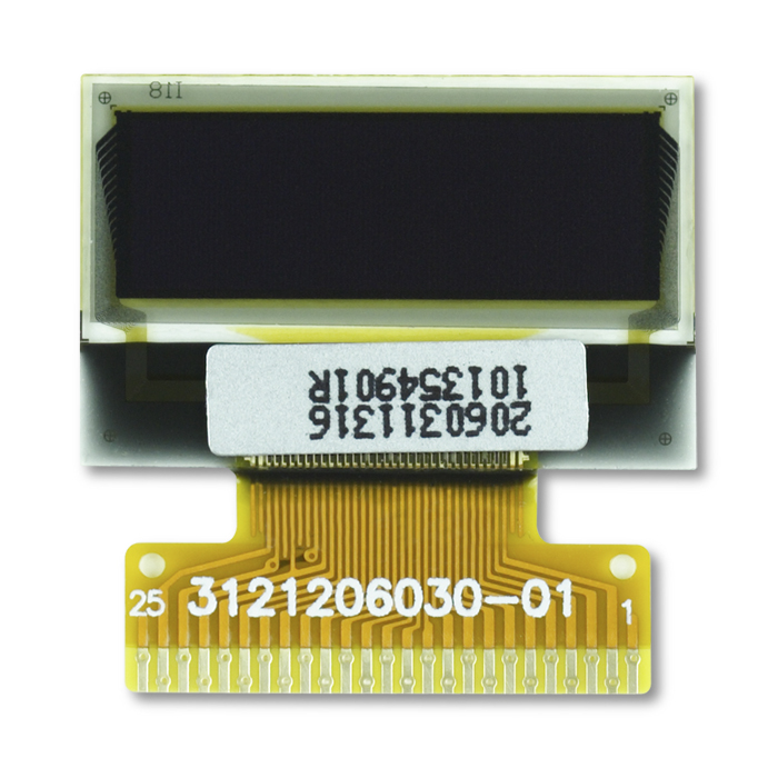 0.7" White OLED USMP-P20603 Front 0.7" White OLED USMP-P20603 Front